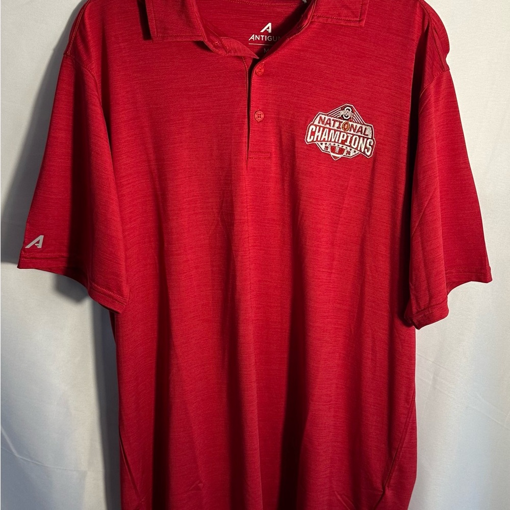 New With Tags Antigua Men's Ohio State National Championship Polo Size‎ M
